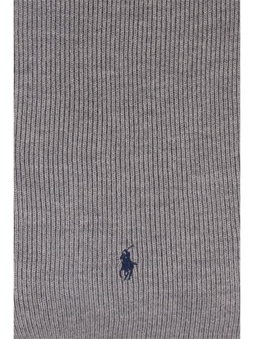 Sciarpa di lana con logo Grigio POLO RALPH LAUREN | 710 886136003